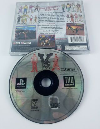 Vs.  Vs.  Thq Fighting Game Playstation 1 Ps1 Video Game Rare
