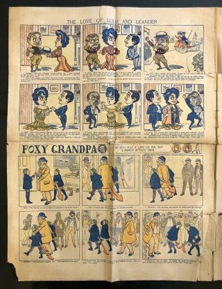 Antique Dec.  27,  1904 Chicago Sunday Examiner Newspaper Comic,  Happy Hooligan 2