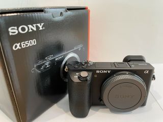 Sony Alpha A6500 24.  2mp Digital Camera - Black (body Only,  Rarely)