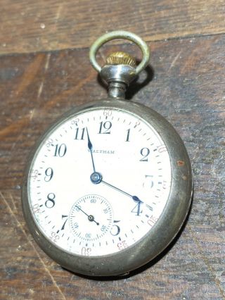Women Waltham Sterling Silver 11 Jewel Antique Pocket Watch Watch Old