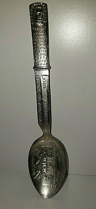Sterling Silver Daughters Of The Republic Of Texas 1891 Bowie Spoon Alamo Watson