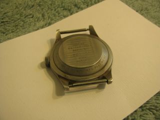 Vintage Military Wrist Watch Case Vietnam Era Cont.  No.  Gs - 06s - 4804 With Crown