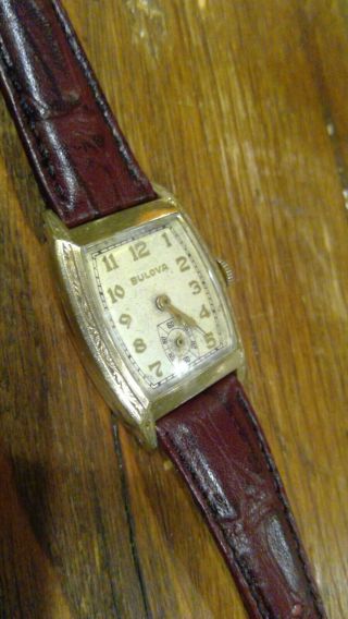 Bulova Vintage Ladies 10k Rolled Gold Plate Mechanical Watch