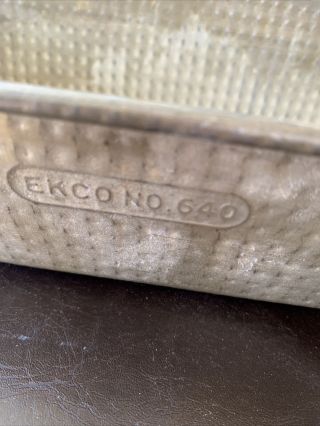 Vintage EKCO Ovenex 640 Loaf Bread Pan 13” Steel USA The Baking Metal Rare 2
