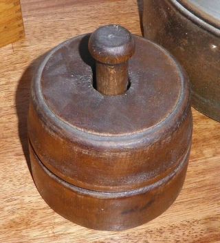 Antique Wooden Butter Press Mold Form Rustic Farm,  Dairy,  Vintage,  Country