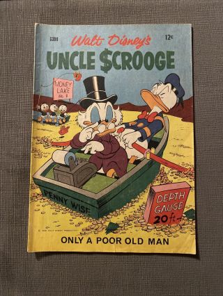 Uncle Scrooge 1 Four Color 386 Only A Poor Old Man Disney 1952 Australian Rare