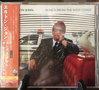 Elton John - Songs From The West Cost,  Japan Cd W/obi Uicr - 1015,  Rare,  Pristine