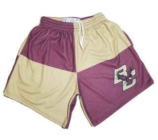 Rare Vtg League Collegiate Color Block Boston College Basketball Shorts - Size M