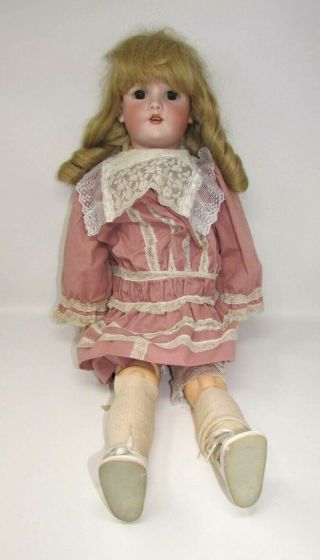 Antique Dep 109 Handwerck Doll 30 " German Jointed Socket Eyes Rare Figure