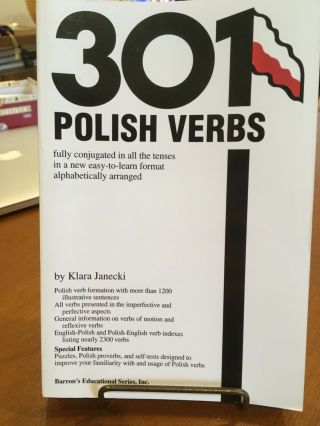 Rare Book 301 Polish Verbs - Poland Dictionary Grammar Vocabulary Like