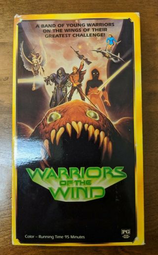 Very Rare Warriors Of The Wind Vhs 1990 Starmaker R&g Video Anime Oop
