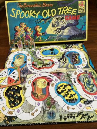 Vintage 1989 Rare The Berenstain Bears Spooky Old Tree Board Game Complete Euc