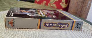 10 To Midnight VHS Horror/Sleaze MGM Cannon Big Box HTF Rare 2