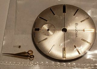 Vintage 1960s Bulova Date King Men ' s Watch Dial - NOS (24.  55mm) 2