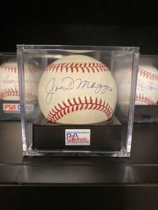 Joe Dimaggio Psa/dna Signed Baseball Graded 9.  5 Gem Rare