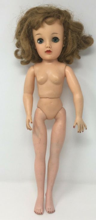 Vintage Ideal Nude Vt - 18 Miss Revlon Doll & Earrings