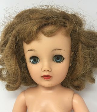 Vintage Ideal NUDE VT - 18 Miss Revlon Doll & Earrings 2
