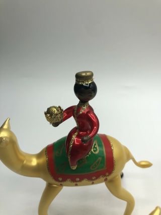 Radko 1996 “Of Orient Are” Christmas Ornaments Wisemen Camels Very Rare 96 - 166 - 0 6