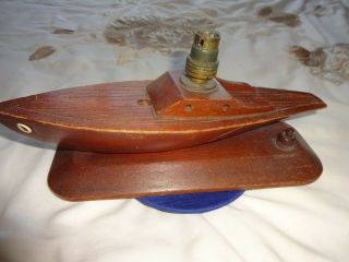 Vintage Wooden Boat Table Lamp Mid Century - Restoration Project