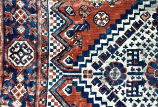 Vintage Old Rug Pillow - Tribal Textile - Oriental Carpet Kilim Accent Pillows