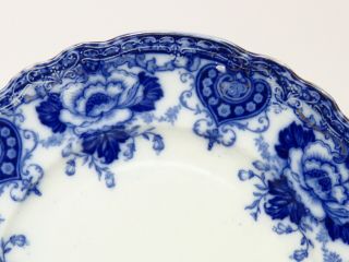 Antique Upper Hanley Pottery England Flow Blue MURIEL Dinner Plate 10 