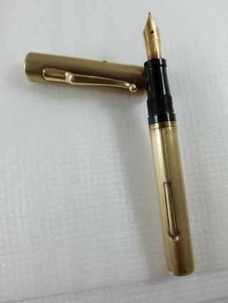 Rare 1900 ' s Lebolt Jewelers 14k Solid Gold Fountain Pen - Lever Filler - NY - Chicago 3