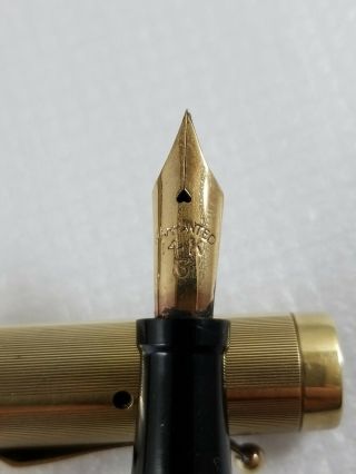 Rare 1900 ' s Lebolt Jewelers 14k Solid Gold Fountain Pen - Lever Filler - NY - Chicago 4