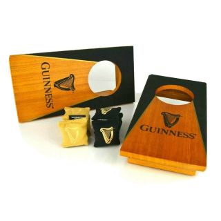 Rare Guinness Beer Collector Mini Bean Bag Toss Table Top Cornhole Game Man Cave