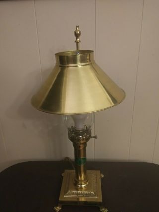 Vintage Brass Paris Istanbul Orient Express Lantern Table Lamp 20 1/2 " Tall
