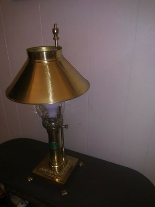 Vintage Brass Paris Istanbul Orient Express Lantern Table Lamp 20 1/2 