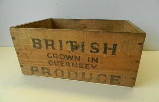Vintage Wooden Fruit Box/crate 11 " X 7 1/2 "