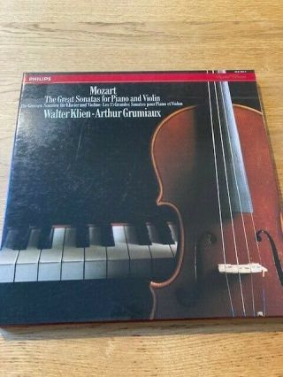 Rare 1985 A.  Grumiaux/ W.  Klein Mozart Great Sonatas 5 Lp Box On Philips Digital