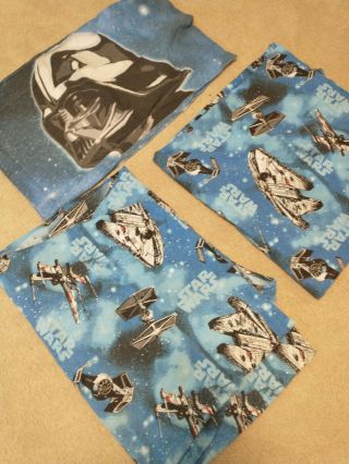 Star Wars Twin Flat / Fitted Sheets,  Death Star Darth Vader Pillow Case