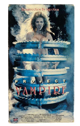 Project Vampire Vhs 90s Aip Studio Release Horror Vintage Cult Rare Gore Slasher