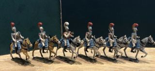 Lucotte: Very Rare French Carabiniers.  54mm Metal Models.  Pre War C1930
