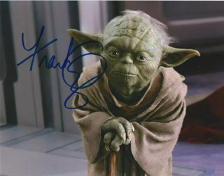 Frank Oz Yoda Star Wars Signed Autograph Rare 8x10 - K9 - Proof