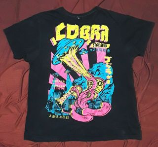 Rare Cobra Starship T - Shirt Size L - Band Tour Merch Graphic Punk Logo Tee 2