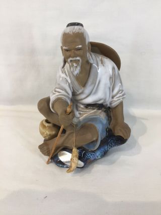 Shiwan Ceramic Chinese Mudman Fisherman Porcelain / Pottery,  Statues,  Figure