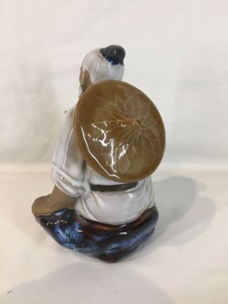 Shiwan Ceramic Chinese Mudman Fisherman Porcelain / Pottery,  Statues,  Figure 3