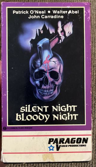 Silent Night Bloody Night Vhs Xmas Horror Slasher Sleaze Cult Classic Rare