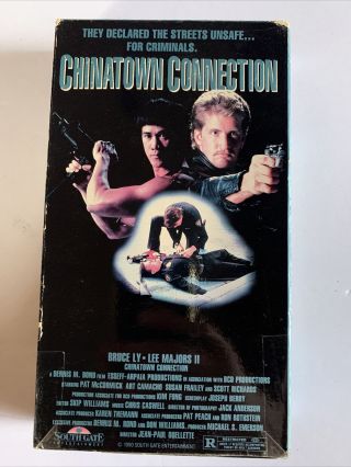 Chinatown Connection (vhs,  1990,  Rare) Bruce Ly,  Lee Majors Ii,  093124010604