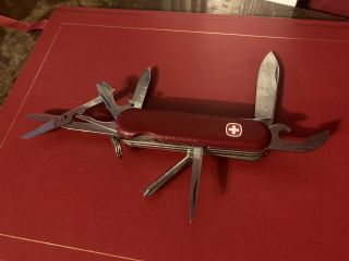 Vintage Rare Wenger Delemont Swiss Army Knife Scissors 7 Function