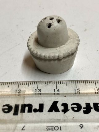Very Rare 1880’s Clay Pipe Chimney Topper For Windy & Wet Days Outside (fp45)