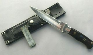Seki Japan Al Mar De Oppresso Liber Vintage Rare Knife Fixed Blade W/case