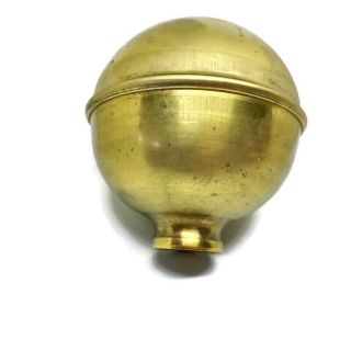3.  1/2 " High Solid Brass Spun Bed Knob Old Style Cot Hollow B4l Ball Thread