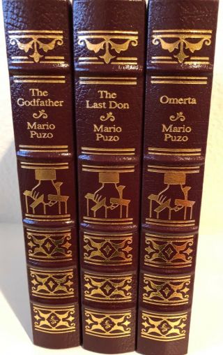 Easton Press,  The Godfather Trilogy By Mario Puzo,  Rare Set In As -