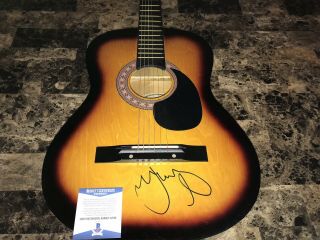 John Mellencamp Rare Authentic Hand Signed Autographed Acoustic Guitar Bas