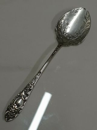 Antique Silver Plate Ornate Jam Preserve Spoon