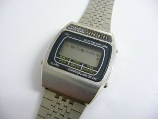 Rare Vintage Timex Quartz Alarm Wrist Watch; Digital Screen Display; 1980 