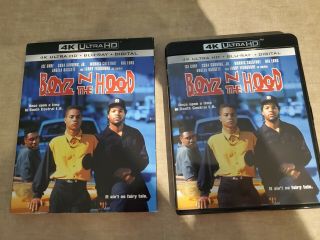 Boys In The Hood 4k Ultra Hd Blu Ray 2 Disc Set,  Rare Oop Slipcover